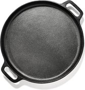 Klarstein Canadienne ronde grillpan - glad oppervlak - 35 x 3 cm (ØxH) - twee handgrepen - gietijzer