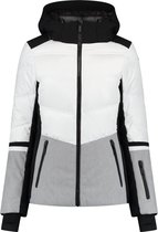 Icepeak Wintersportjas - Maat 38  - Vrouwen - wit/grijs/zwart