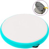 Everest Gymnastiekmat met pomp opblaasbaar 100x100x15 cm PVC groen