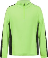 Icepeak Robin Thermo Shirt 1/2 Zip baselayer Junior Wintersportpully - Maat 140  - Unisex - groen/zwart