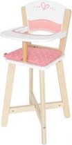 houten kinderstoel wit/roze