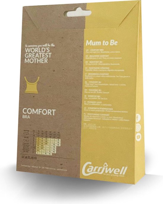 Carriwell Comfort Slaapbeha - Zwart - S - Carriwell