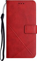 Hoesje Samsung Galaxy A72 - Wallet case - Book cover - Case shockproof - Hoesje met ruimte voor pasjes - A72 hoesje - Rood