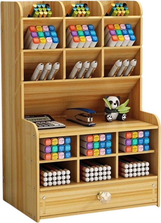 Frederimo Bureau-organizer met lade en pennenhouder, bureau