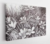 Canvas schilderij - Landscape, drawing   -     180833864 - 40*30 Horizontal