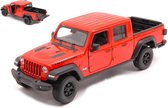 Jeep Gladiator 2020 (Oranje) (10 cm) 1/34 Welly - Modelauto - Schaalmodel - Miniatuurauto