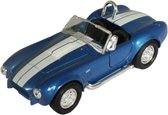 1965 Shelby Cobra 427 S/C (Blauw) (10 cm) 1/34 Welly - modelauto - model auto - schaalmodel - schaal model