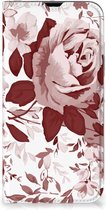 GSM Hoesje iPhone 13 Pro Max Bookcase Watercolor Flowers