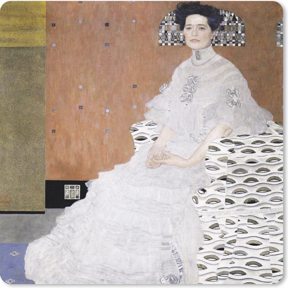 Muismat 20x20 cm - Mousepad Fritza Riedler - Gustav Klimt - Muismatten
