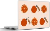 Laptop sticker - 11.6 inch - Zomers - Tomaten - Patronen - 30x21cm - Laptopstickers - Laptop skin - Cover