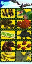 stickers Dino junior 20 x 10 cm papier 10 stuks