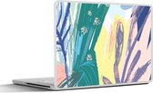 Laptop sticker - 17.3 inch - Zomer - Kleur - Abstract - 40x30cm - Laptopstickers - Laptop skin - Cover
