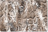 Bureau onderlegger - Muismat - Bureau mat - Dierenprint - Vormen - Bruin - 60x40 cm