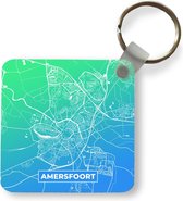 Sleutelhanger - Uitdeelcadeautjes - Stadskaart - Amersfoort - Blauw - Plastic