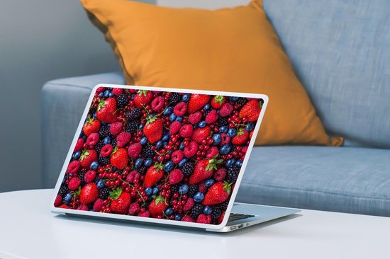 Sticker ordinateur portable - 14 pouces - Fruit - Forêt - Fraise