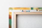 Artaza - Canvas Schilderij Drieluik - Abstracte Kunst - Organische Kleurrijke Vormen - 120x60 - Foto Op Canvas - Canvas Print