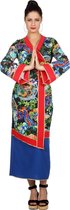 Wilbers & Wilbers - Geisha Kostuum - Serene Draak Geisha - Vrouw - multicolor - Maat 40 - Carnavalskleding - Verkleedkleding