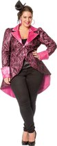 Wilbers & Wilbers - Middeleeuwen & Renaissance Kostuum - Venetiaanse Adel Jas Roze Vrouw - roze - Maat 46 - Carnavalskleding - Verkleedkleding