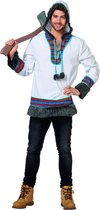 Eskimo Kostuum | Sneeuw Eskimo Wak Hak Trui Man | Maat 48 | Carnavalskleding | Verkleedkleding