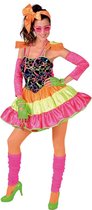 Magic By Freddy's - Rock & Roll Kostuum - Dolly Dot Jaren 80 Disco - Vrouw - Multicolor - XL - Carnavalskleding - Verkleedkleding