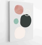 Canvas schilderij - Abstract organic shape Art design for poster, print, cover, wallpaper, Minimal and natural wall art. Vector illustration. 4 -    – 1833235753 - 80*60 Vertical