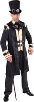 Magic By Freddy's - Middeleeuwen & Renaissance Kostuum - Zakenman Bankier Amsterdam 19e Eeuw Kostuum - zwart - Medium - Carnavalskleding - Verkleedkleding