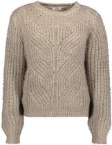 Jacqueline de Yong Trui Jdyshelley L/s Pullover Knt 15238279 Iron/melange Dames Maat - S