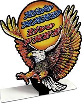 Metal Table Topper - Eagle Ride Hard Live Free (excl uit USA) Kado Tip