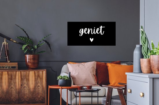 Stickers muraux - Citations - Enjoy - Proverbes - 80x40 cm - Film adhésif