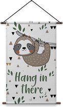 Quilla - Pure Natural - Textielposter - 60x80cm - Wit