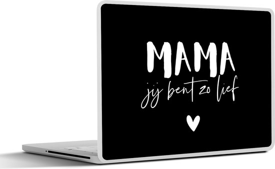 Sticker pour ordinateur portable - 15,6 pouces - Fête des Mères - Amour - Citations