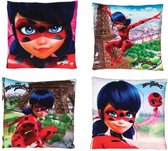Miraculous Lady Bug kussens | sierkussen gift set 4 stuks