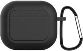 FSS Airpods Silicone Case Cover hoesje Zwart geschikt voor AirPods 3