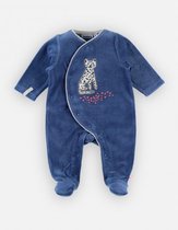 Noukie's - Pyjama - Velour - Jongens , Blauw - 9 maand 74