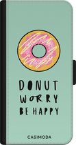 iPhone 11 bookcase leer hoesje - Donut worry