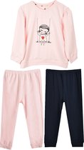 Gami 3-delige pyjama set rose 98 Roze