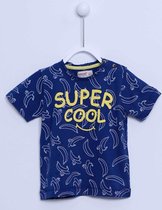 alisé Katoenen baby T-shirt super cool Donker blauw 68