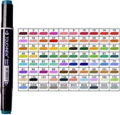 Stiften Set l 80 Kleuren l Dubbele Tip l Kunst/Hobby l Jong En Oud l Aluminium l Multicolor