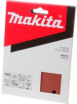 Makita P-33124 Schuurvel Red - Vlak schuurvel - Delta schuurvel - Velcro - Klittenband - K120 - 114 x 102mm (10stuks)