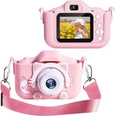 Kindercamera digitaal Roze - 32GB SD-kaart - HD 1080p - Schokbestendig Kinderfototoestel - Vlog camera