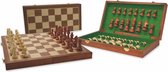 Cassette d'échecs clap incrustée de pièces d'échecs lestées de 40 cm