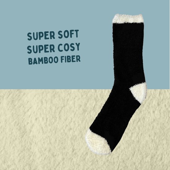 Chaussettes de Noël en Bamboe green-goose ® | Noir et blanc | Durable et chaleureux | Mauvaises Chaussettes de Noël | Taille 36-53