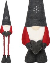 Springos Kerstkabouters | Kerstdwerg | Gnome | Kerstversiering | 1 stuk | Verstelbaar in hoogte | 80-125 cm