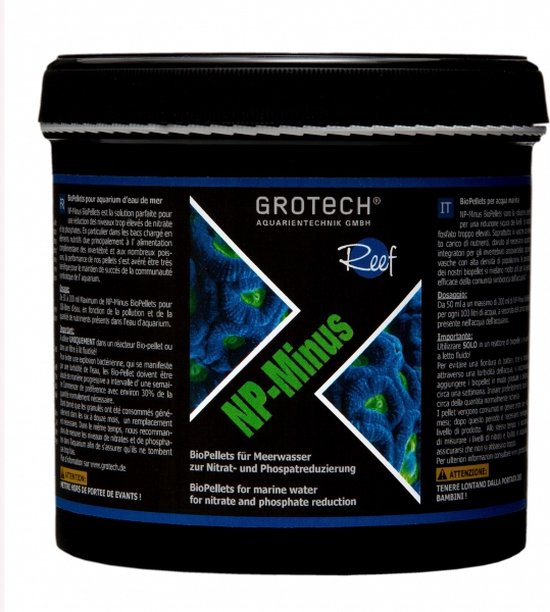 Gro- Tech NP-Minus BioPellets pour la réduction des nitrates et des phosphates. 500 ml.