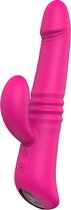 Dream Toys Vibrator Love Toy VIBES OF LOVE HEATING THRUSTER MAGENTA Roze