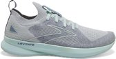 Brooks Levitate Stealthfit 5 Hardloopschoenen  Sportschoenen - Maat 39 - Vrouwen - grijs - mint groen