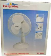 Tafelventilator EV 9330 - Everglades - Ventilator - Koeler - Zwenkbeweging van 75 graden - 3 snelheidsniveaus - Diameter van 30 cm