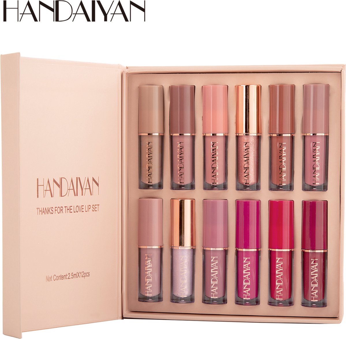 HANDAIYAN® | Set van 12 | Liquid lipsticks | Matte lippenstift | Vloeibare  lippenstift... | bol.com