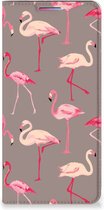 Stand Case Motorola Moto G60s Hoesje met naam Flamingo