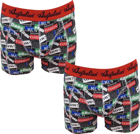 2-Pack Australian Heren boxershorts met Print - maat M